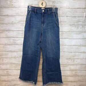 Alice & Olivia Wide Leg Cropped Jeans